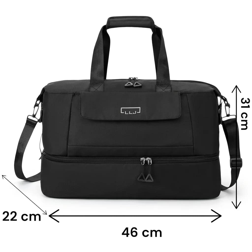 Bolsa Esportiva Transversal Impermeável Academia Viagem Cor:Preto - 4