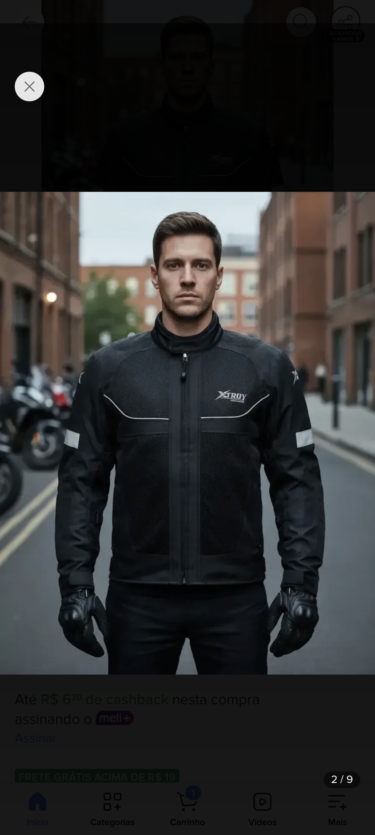 Jaqueta Moto Motoboy X-Troy Verão com Proteção Ventilada – Preta - 1