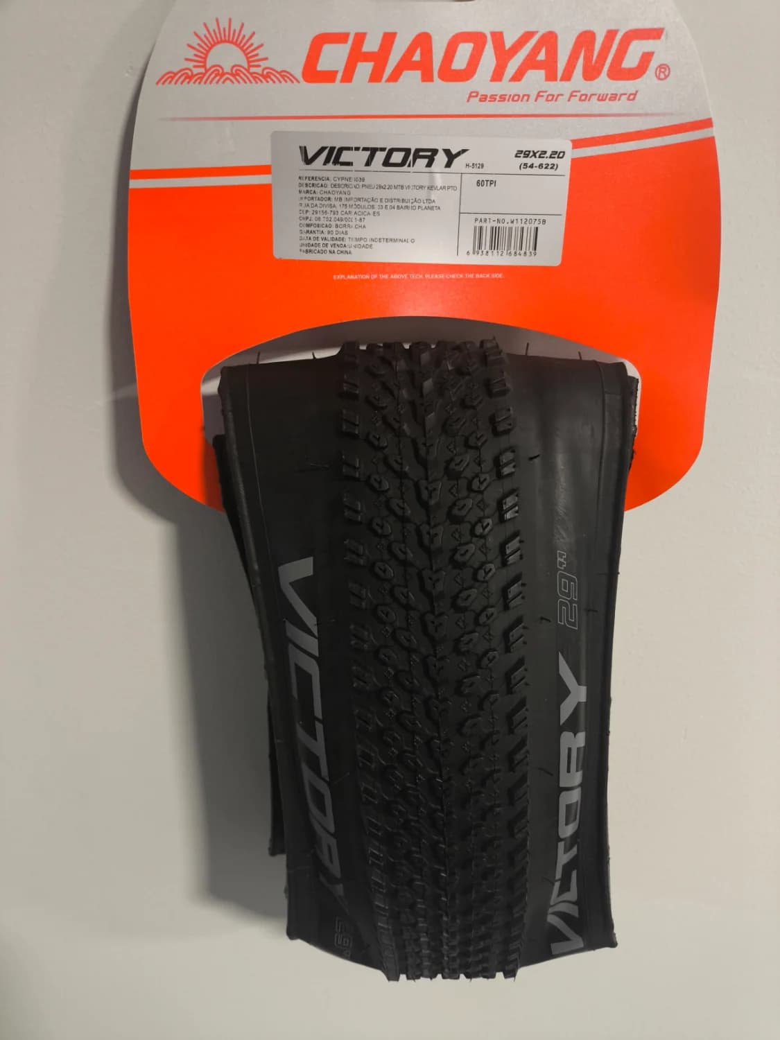 Par de Pneus MTB Chaoyang Victory Aro 29 x 2.20 Kevlar Dobrável - 1