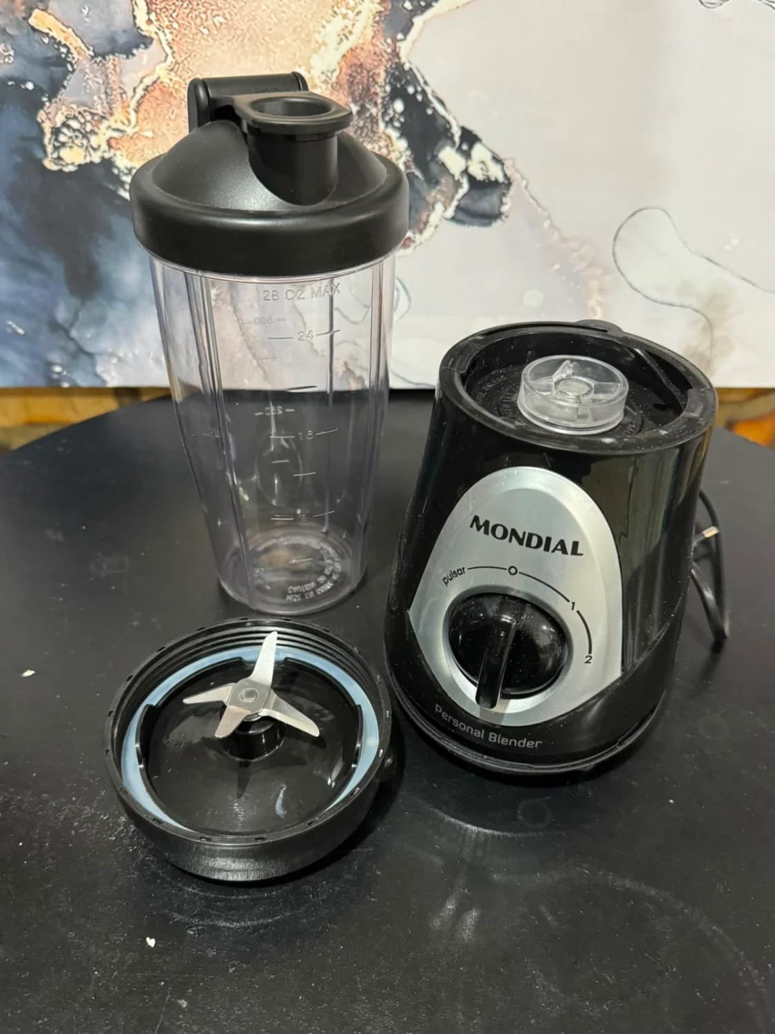 MONDIAL Personal Blender, Preto/Prata, 300W, 110V - DG-01 - 3