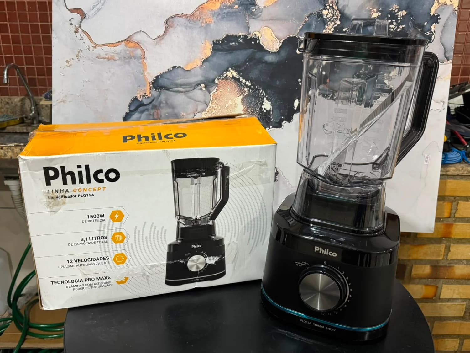 Liquidificador Philco PLQ15A Preto 1500W com 12 Velocidades - 110V - 3