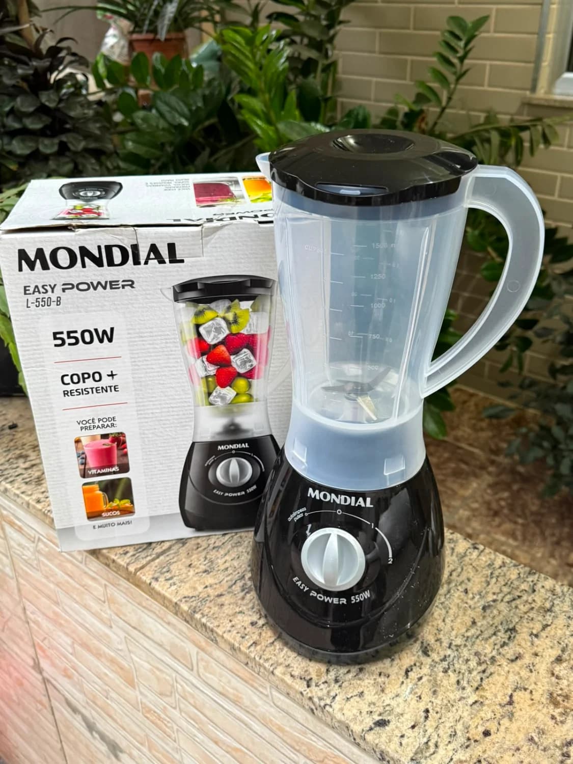 Liquidificador Easy Power 1.5 Litro L-550-b 127v - Mondial - 1