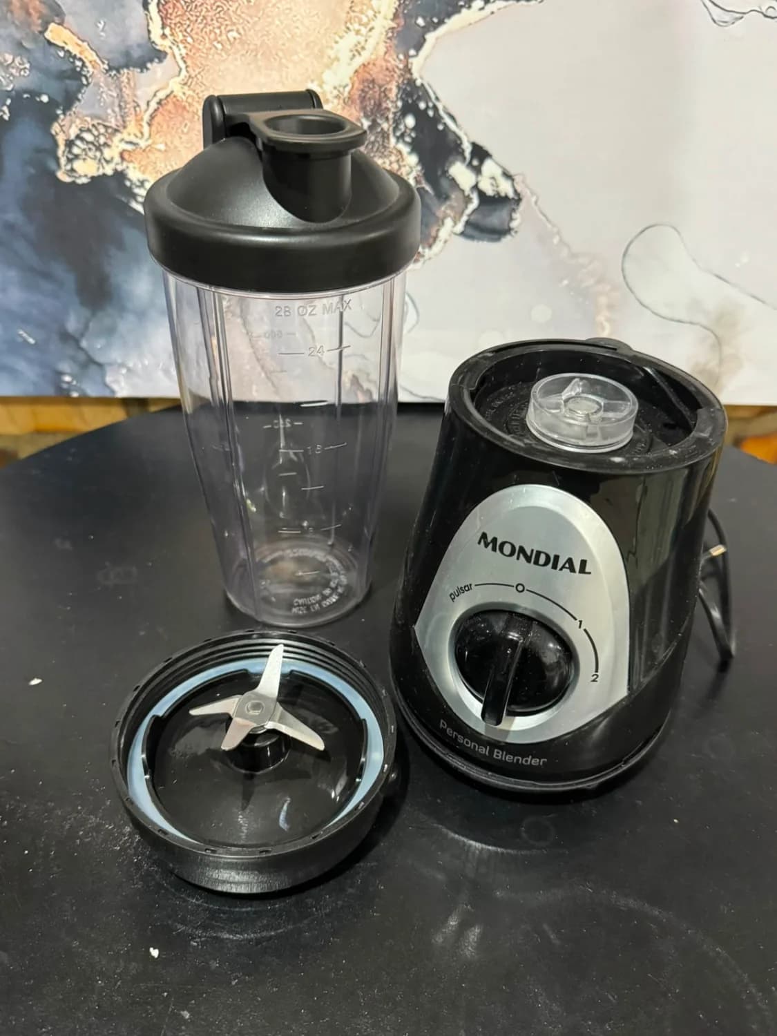 MONDIAL Personal Blender, Preto/Prata, 300W, 110V - DG-01 - 1