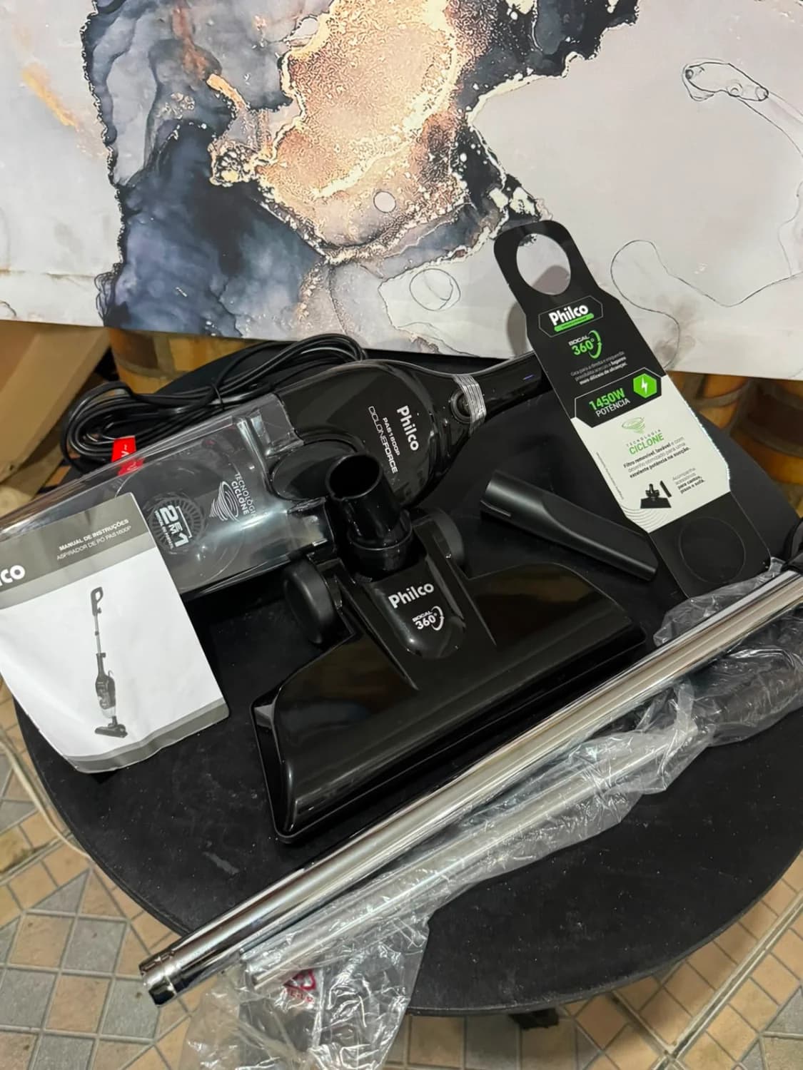 Aspirador de Pó Philco PAS1600P 2 em 1 Preto - 110V - 1