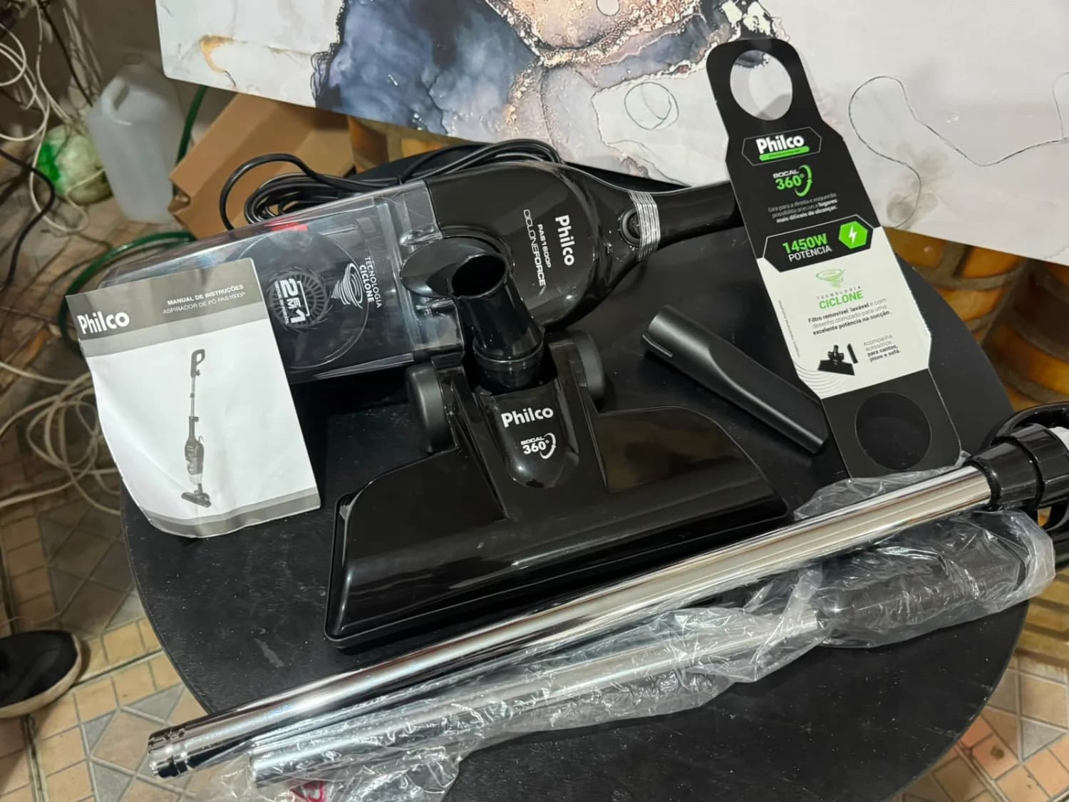 Aspirador de Pó Philco PAS1600P 2 em 1 Preto - 110V - 4