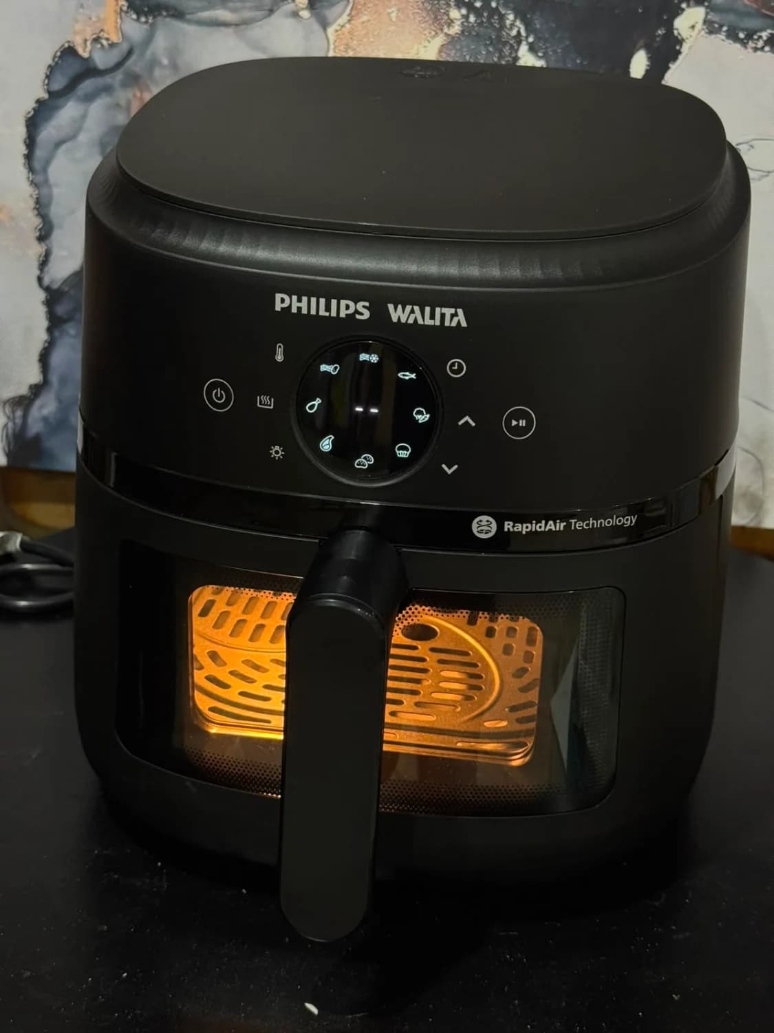Fritadeira Elétrica Airfryer Philips Walita Série 2000 XL Digital NA230/00 1700W Preta - 110V - 2