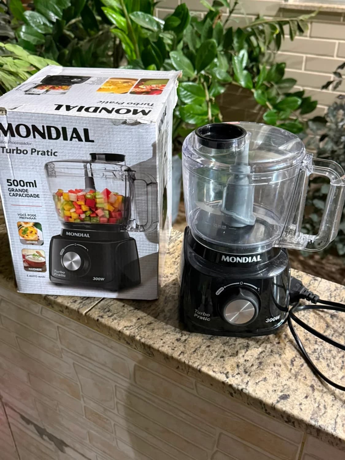 Mini Processador Turbo Mp-16 300w Cor Preto Mondial - 220v - 2