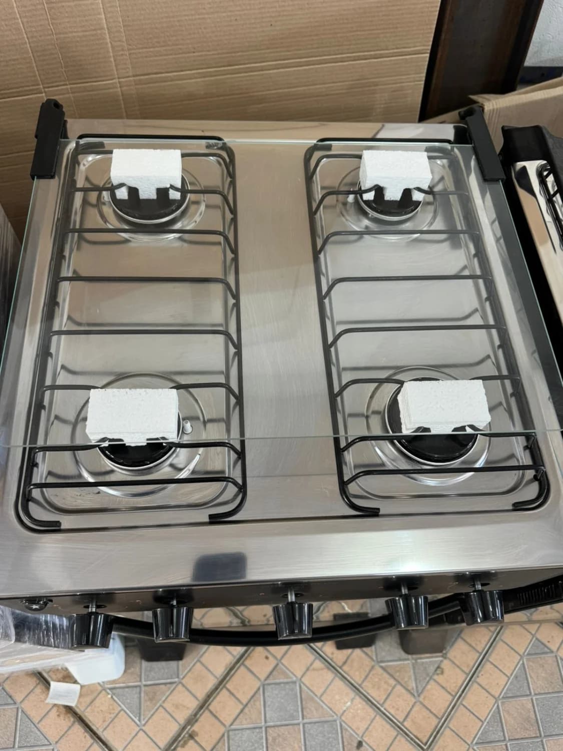Fogão Atlas Mônaco Plus 4 Bocas com Mesa Inox e Acendimento Automático Bivolt Preto - 4