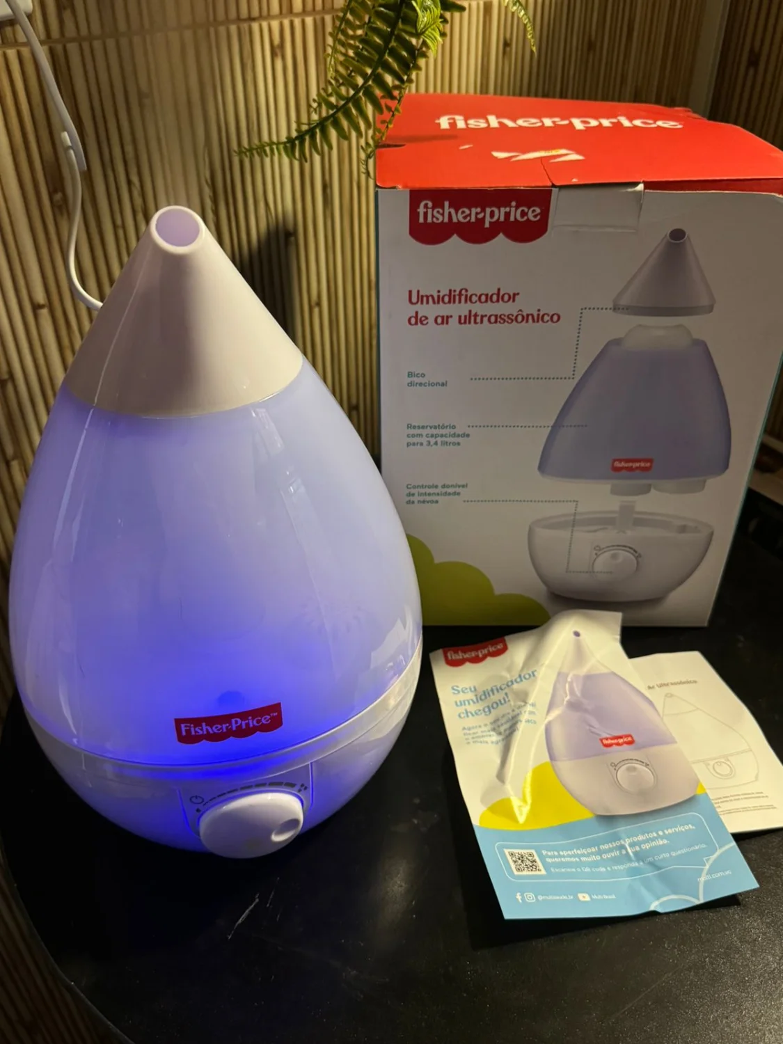 Umidificador de Ar Ultrassônico Fisher Price Branco - HC115 - 1