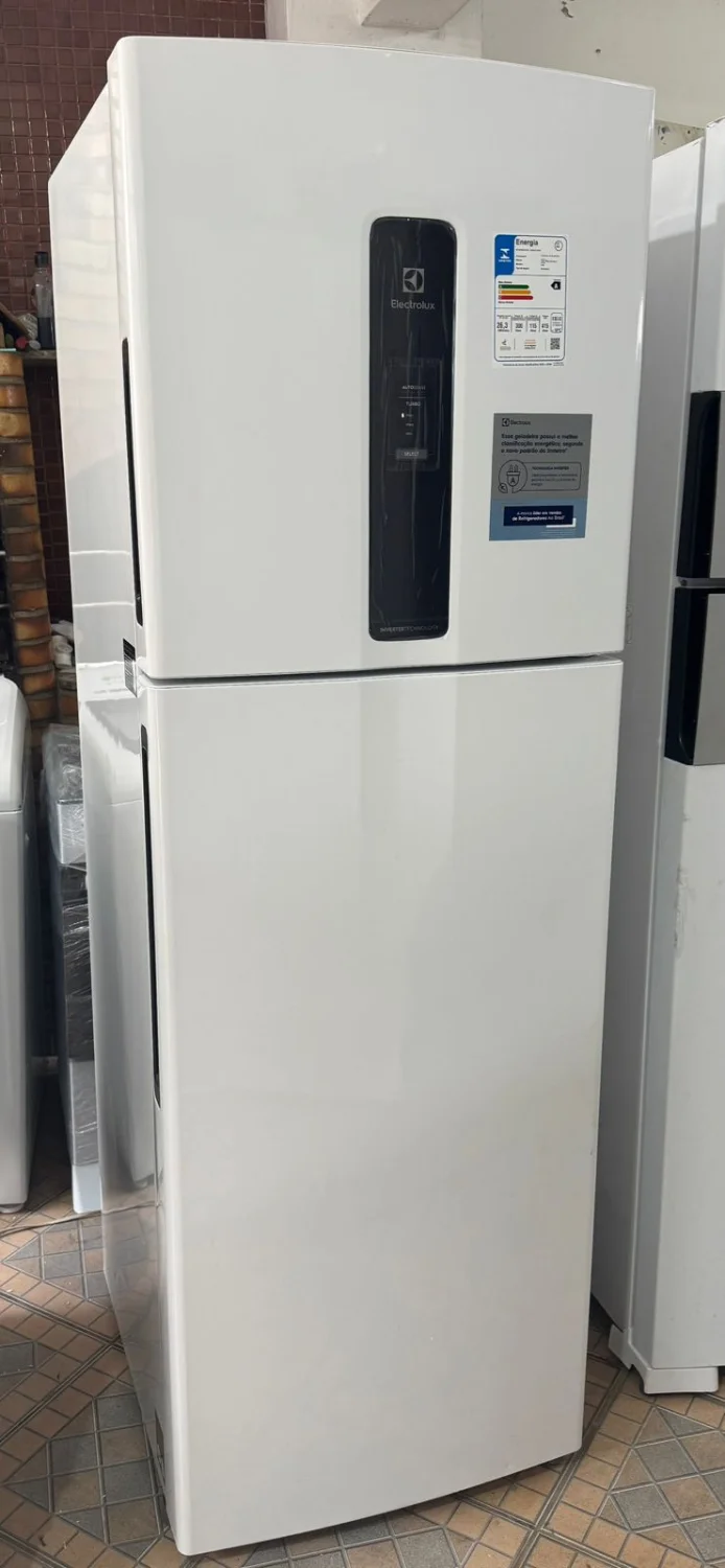 Geladeira 2 Portas Geladeira Electrolux Frost Free Inverter 410 Litros Duplex Branca IF46 - 110V - 4