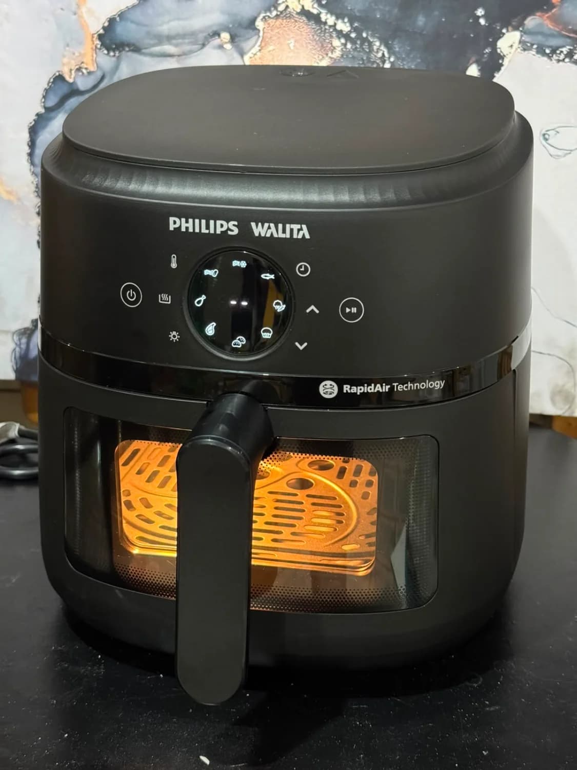 Fritadeira Elétrica Airfryer Philips Walita Série 2000 XL Digital NA230/00 1700W Preta - 110V - 3