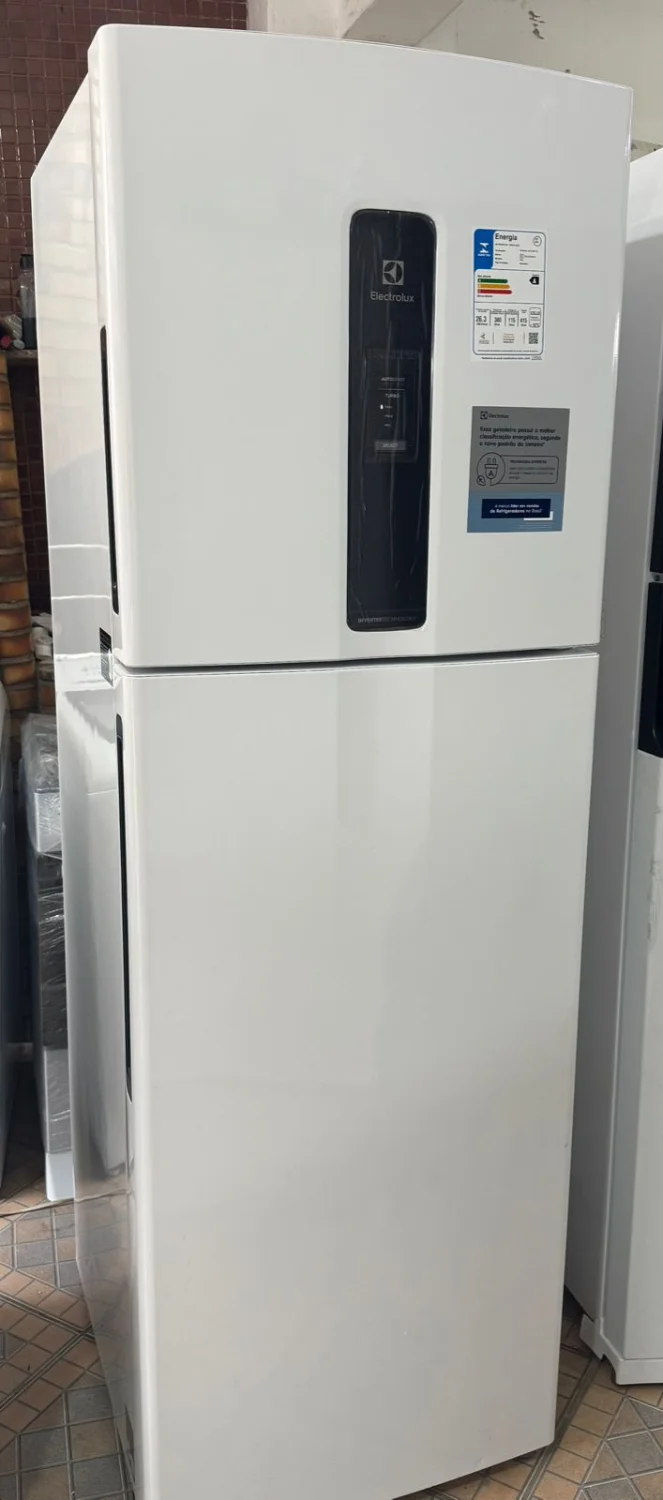 Geladeira 2 Portas Geladeira Electrolux Frost Free Inverter 410 Litros Duplex Branca IF46 - 110V - 1