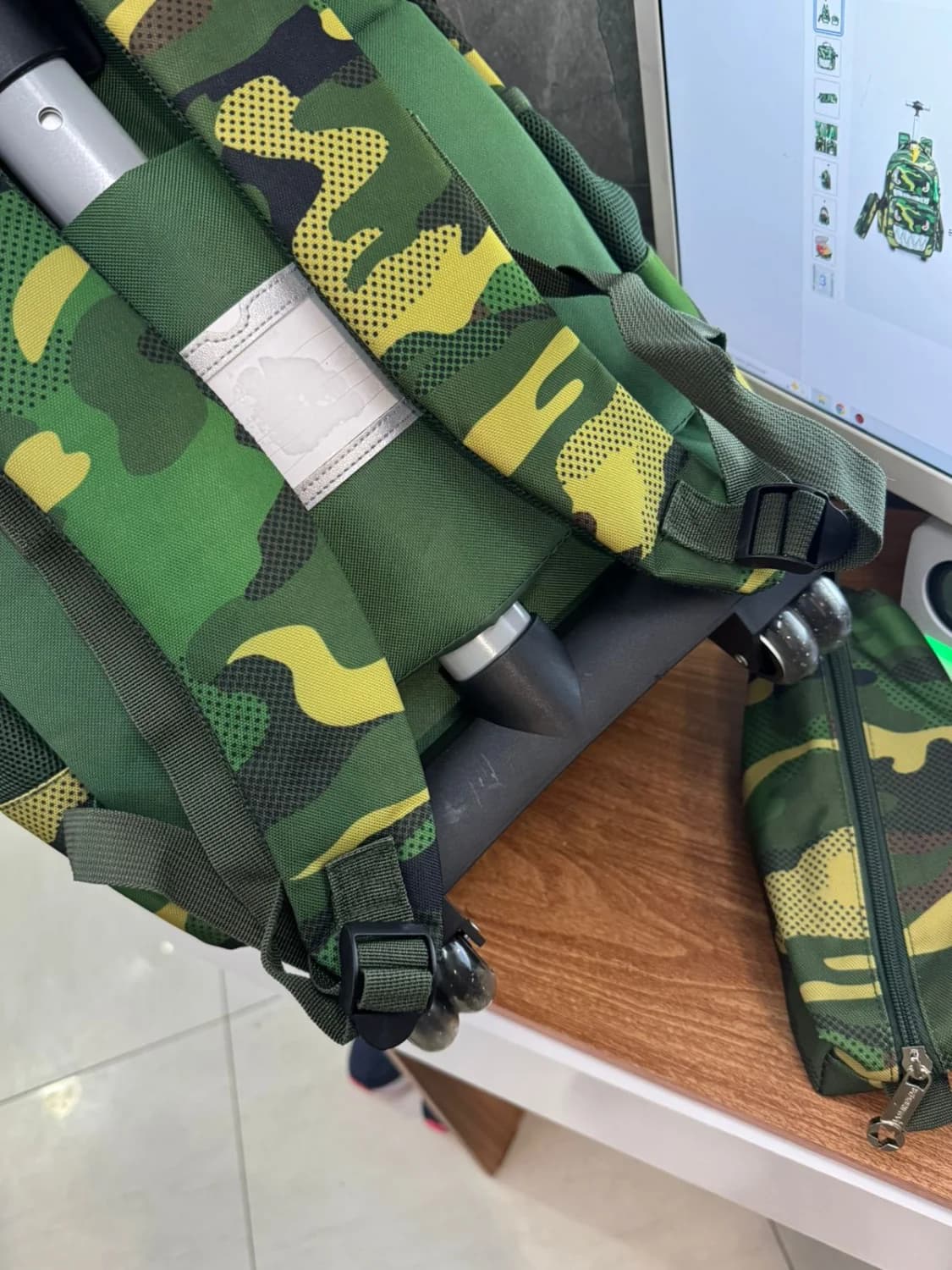 Kit Mochila de Rodinha Menino Escolar Infantil Resistente Jasminestar - 4