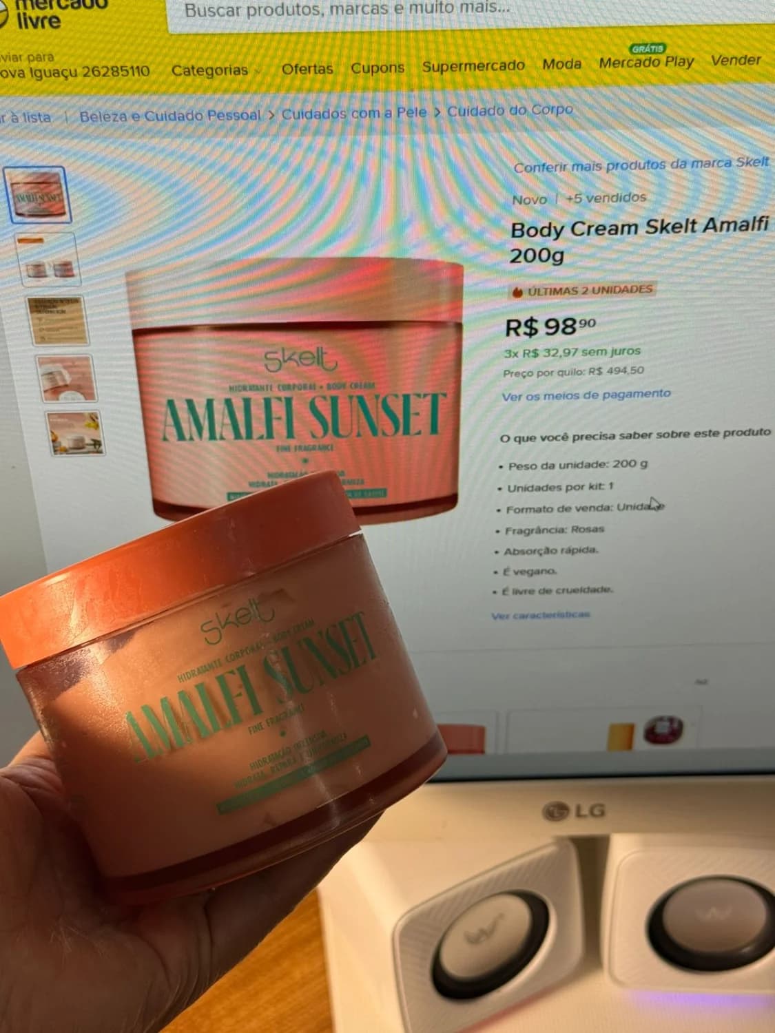 Body Cream Skelt Amalfi Sunset 200g - 1
