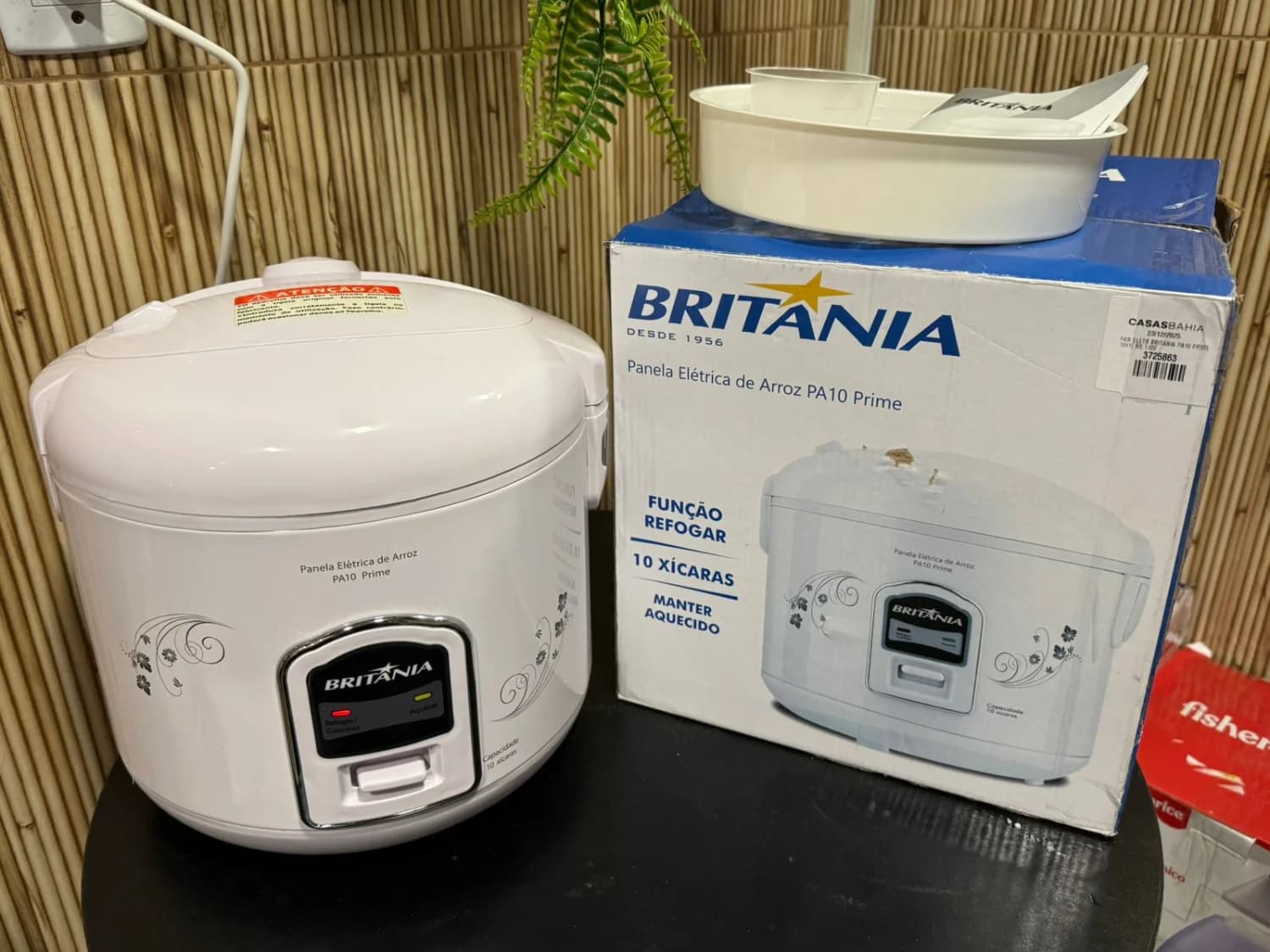 Panela Elétrica de Arroz Britânia PA10 Prime 10 Xícaras - Branca - 110V - 1