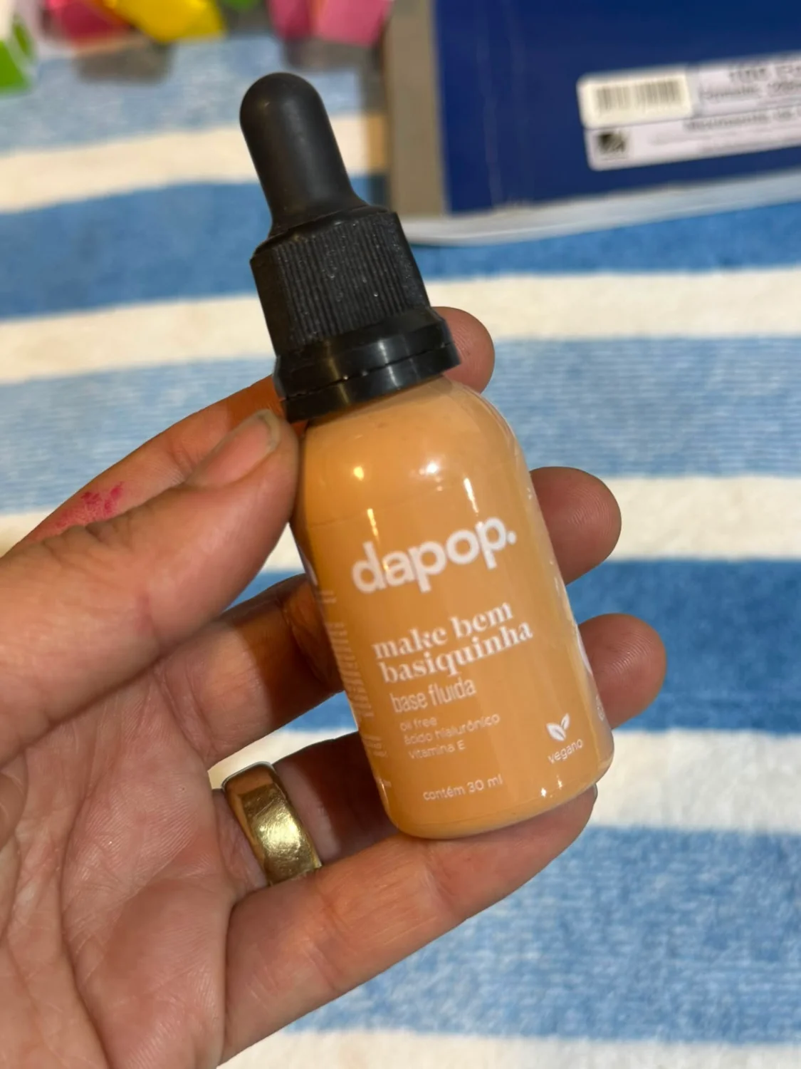 Base Facial De Maquiagem Liquida Fluida Dapop Bem Basiquinha. - 1