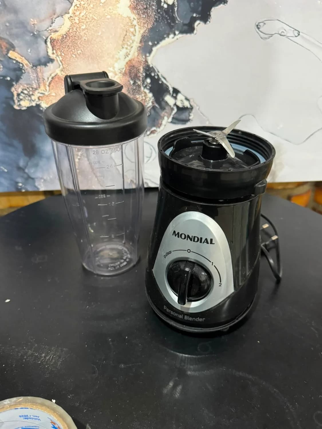 MONDIAL Personal Blender, Preto/Prata, 300W, 110V - DG-01 - 2