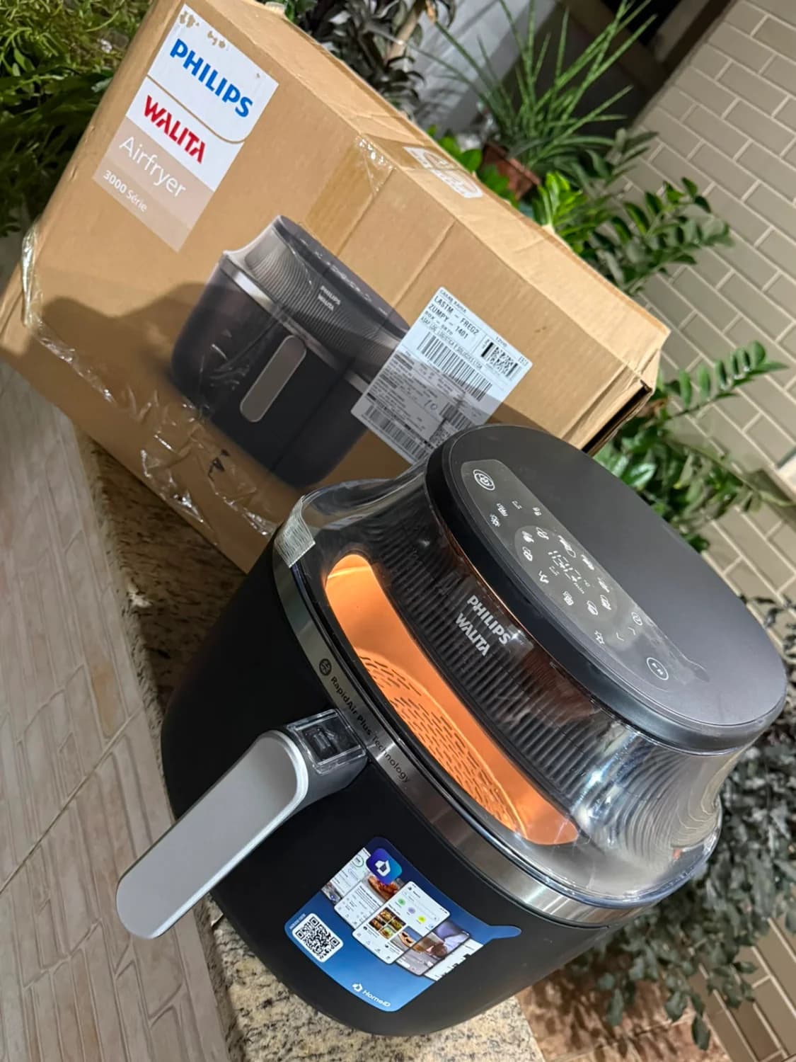 Fritadeira Airfryer Philips Walita Série 3000 XL 7,2L Digital Preta - NA341 - 2