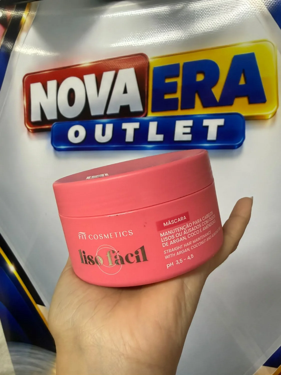 Máscara Capilar Liso Fácil da marca Fit Cosmetics (250g) - 1