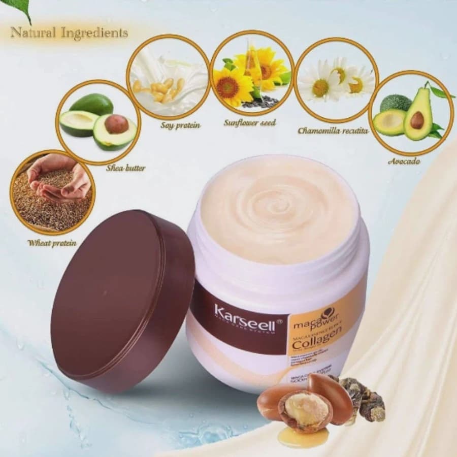 Máscara Karseen Maca Power Collagen 500ml Hidratação Profun - 3
