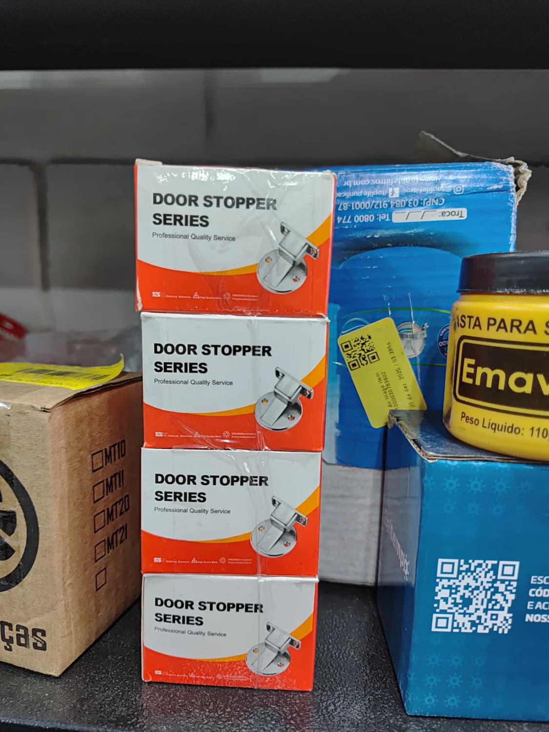 Kit 4 Prendedor Fixador Trava Batedor Magnético De Porta - 1