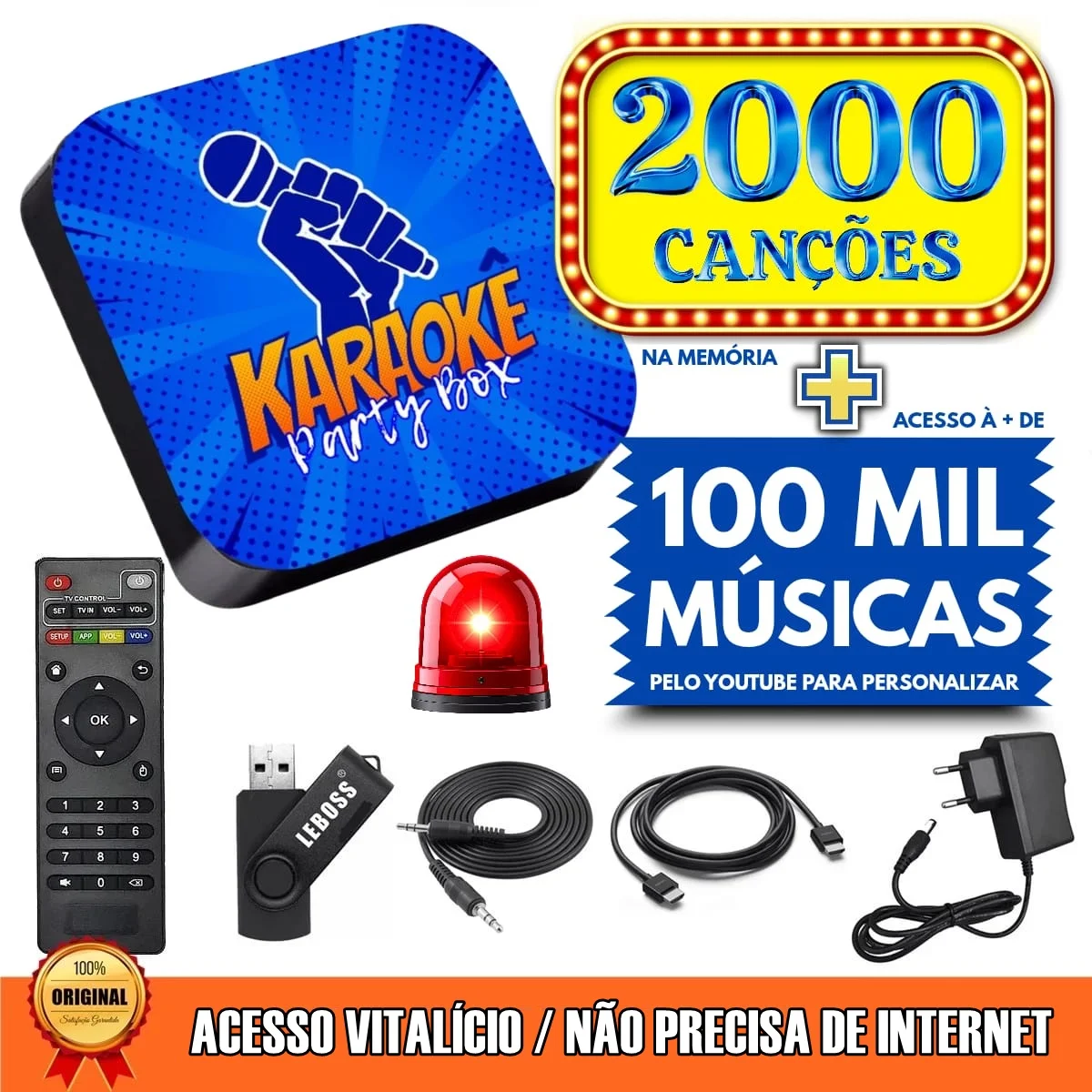 Karaokê Party Box Azul - 1