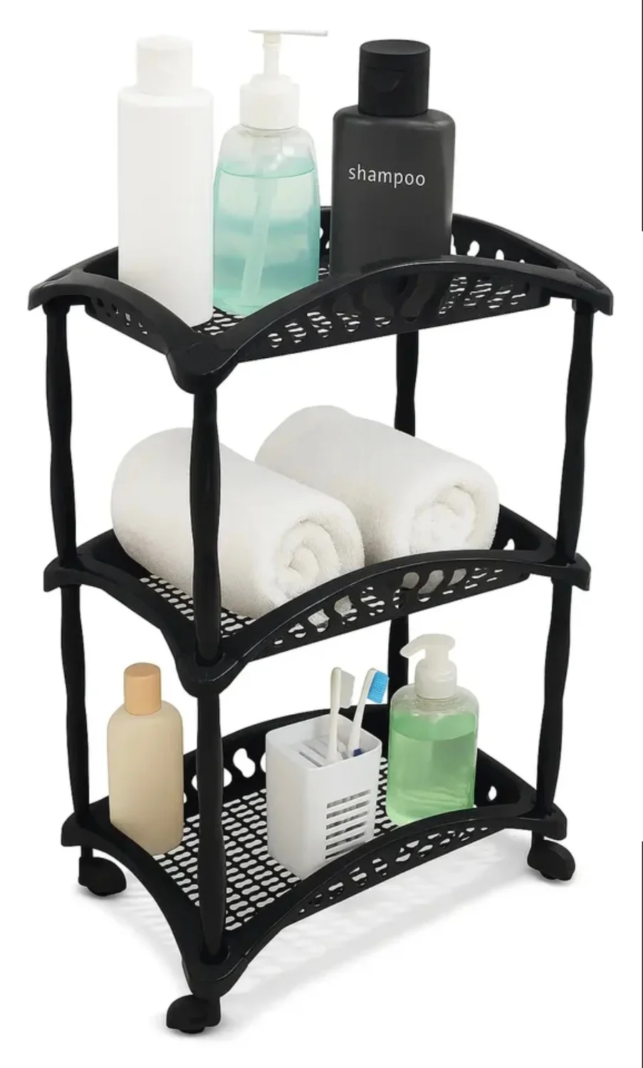ORGANIZADOR MULTIUSO VERTICAL 3 ANDARES COM RODINHAS - 2
