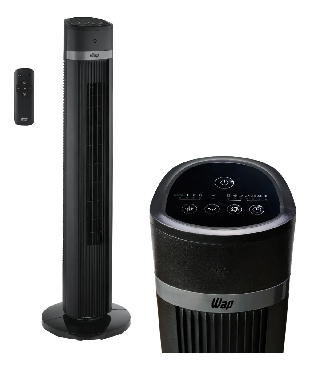 VENTILADOR TORRE WAP AIR SILENCE COM CONTROLE REMOTO - 70W - 3