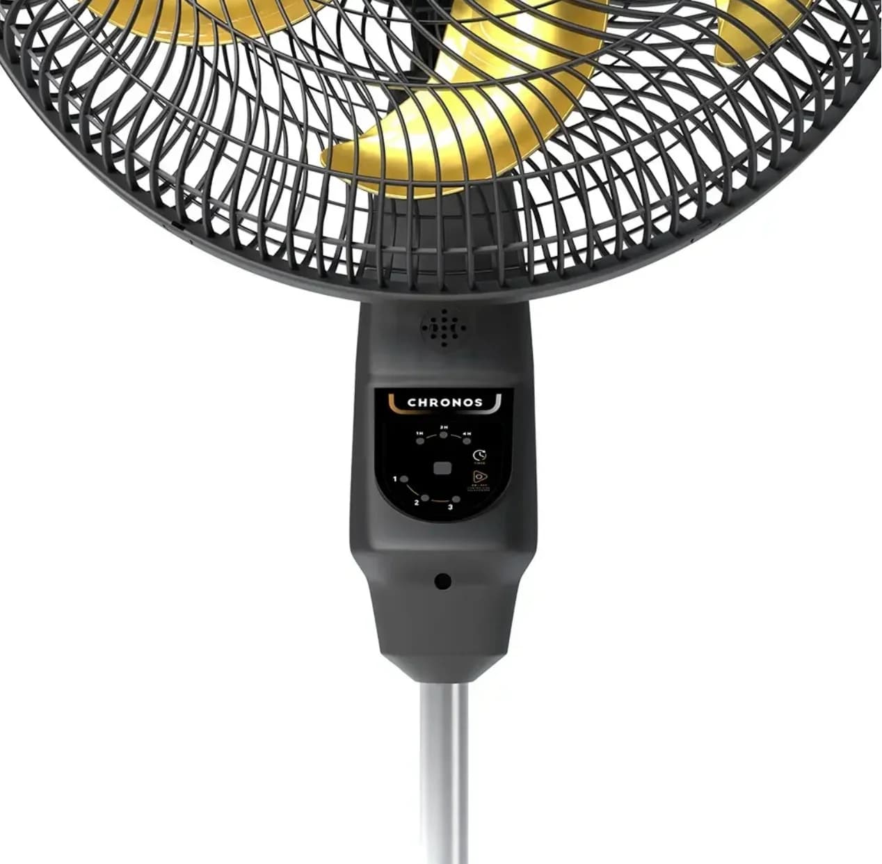 VENTILADOR DE COLUNA MALLORY CHRONOS 6 PÁS NA COR DOURADO | 40CM - 110V PAINEL TOUCH - 2