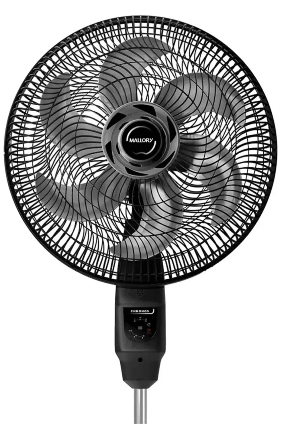VENTILADOR DE COLUNA MALLORY CHRONOS 6 PÁS NA COR CINZA | 40CM - 110V PAINEL TOUCH - 2