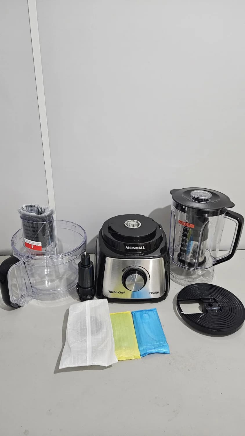 Multiprocessador Turbo Chef 5 em 1 Mondial Preto 1000W MPN-01-B - 1