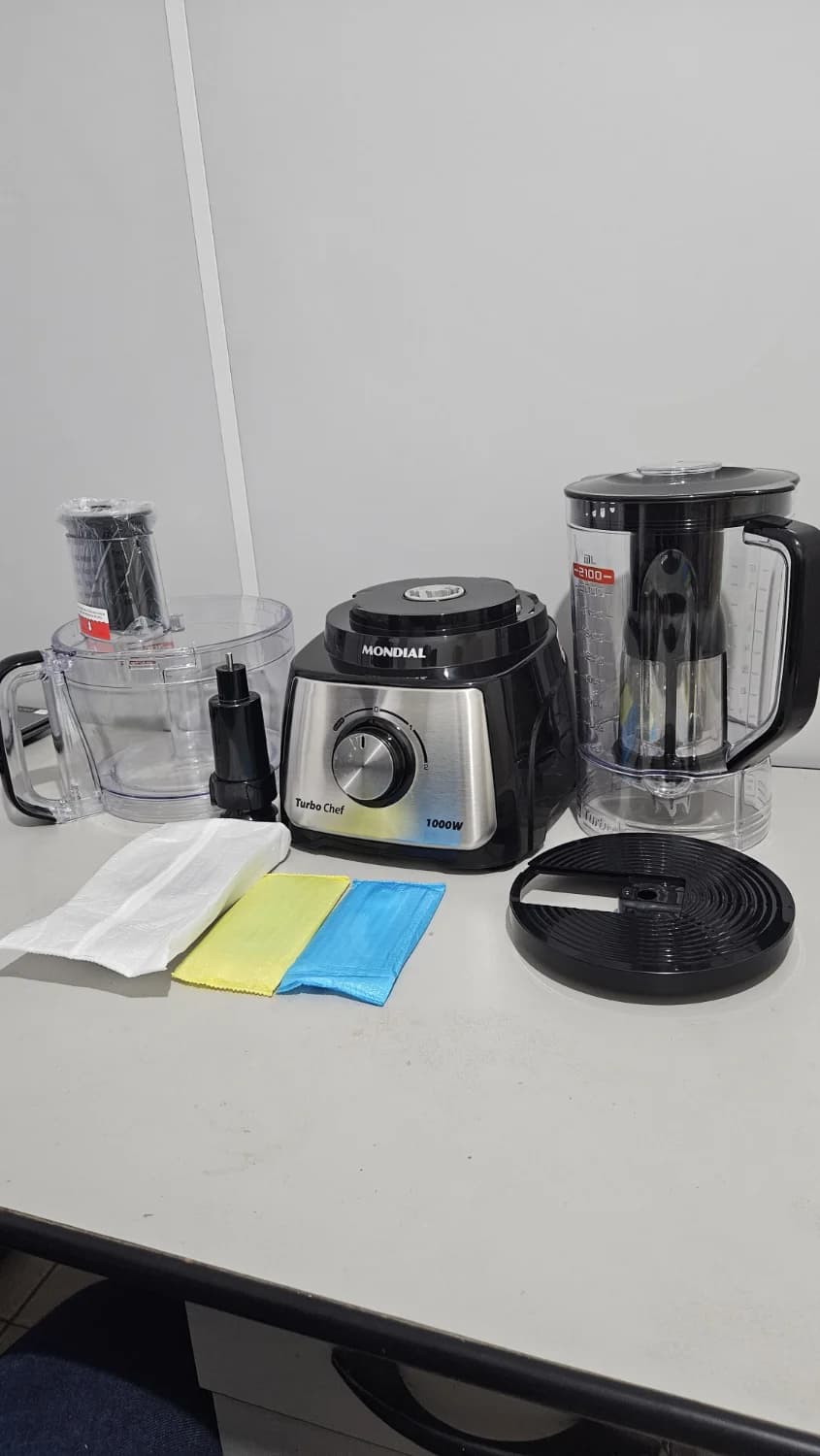 Multiprocessador Turbo Chef 5 em 1 Mondial Preto 1000W MPN-01-B - 2