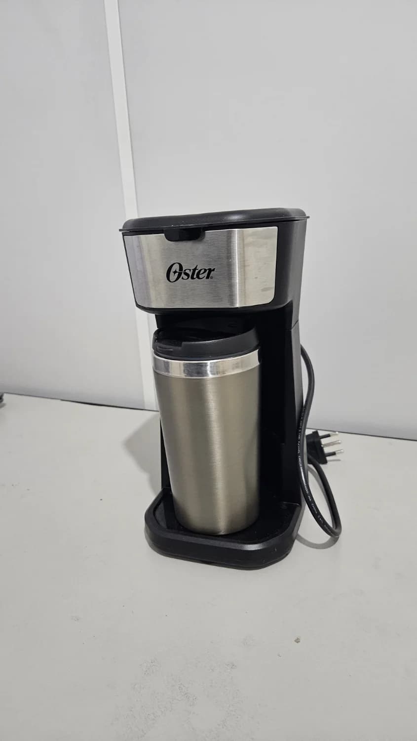 (USADA) Cafeteira Elétrica Oster 2Day OCAF200 127v Inox 2 em 1 Copo Térmico 400 Ml Filtro Permanente - 3