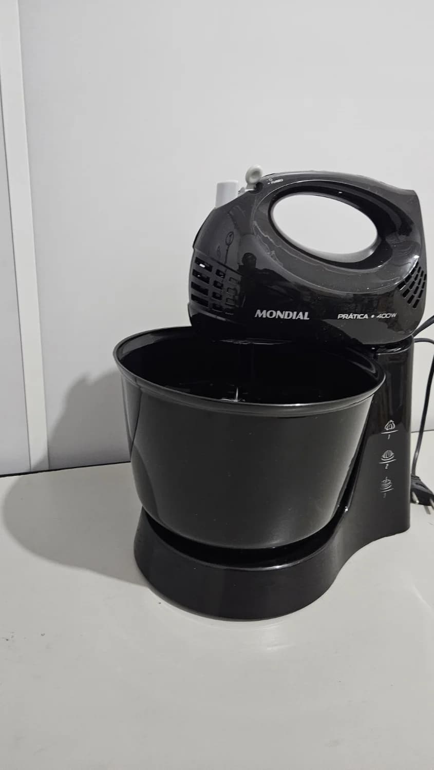 Batedeira Mondial Prática Com Pedestal 400W Preta 127V - 2