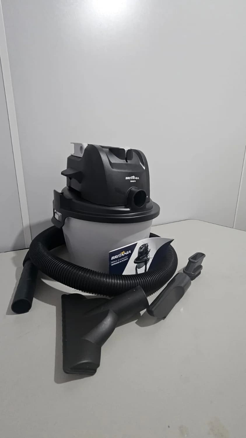 Aspirador De Pó E Água Britânia 6l 1500w Bas71 Cinza 127v - 1