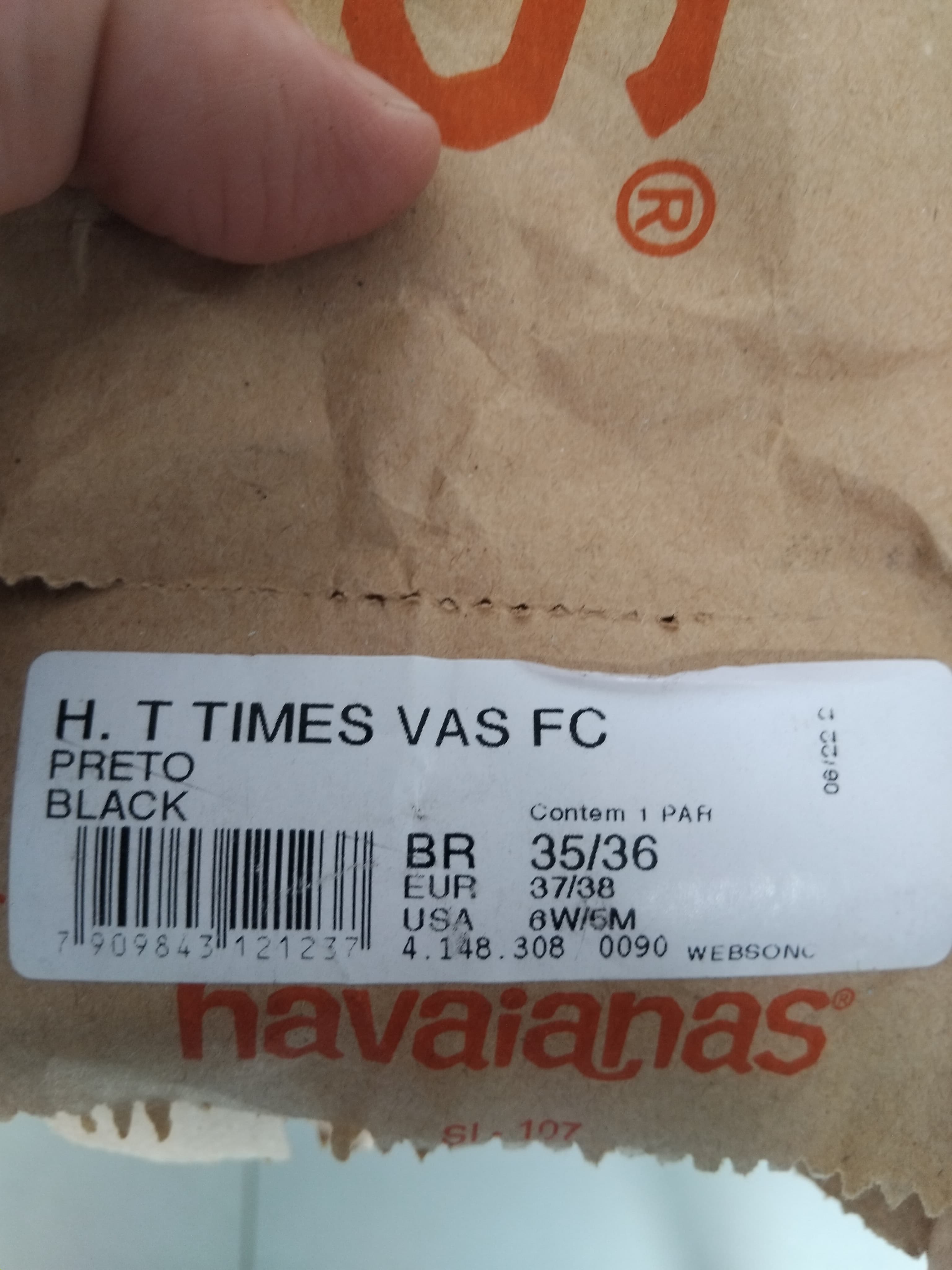 Sandália Havaianas Top Times Original Chinelo Vasco Da Gama - 2