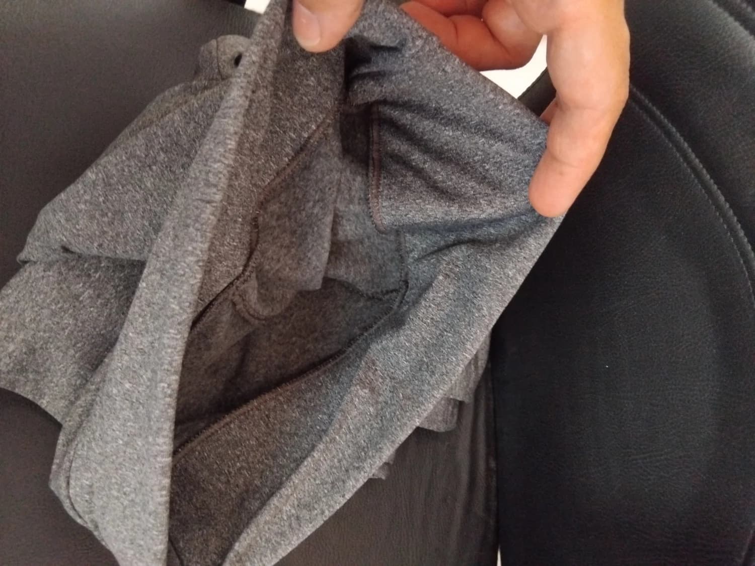 Calça Legging Suplex Peluciada Reforçada Zero Transparência. TAM P / COR CINZA - 1