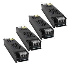 Kit 4 Fonte Chaveada 5a 60w 12v P/ Fita Led Som Capa Preta - 1