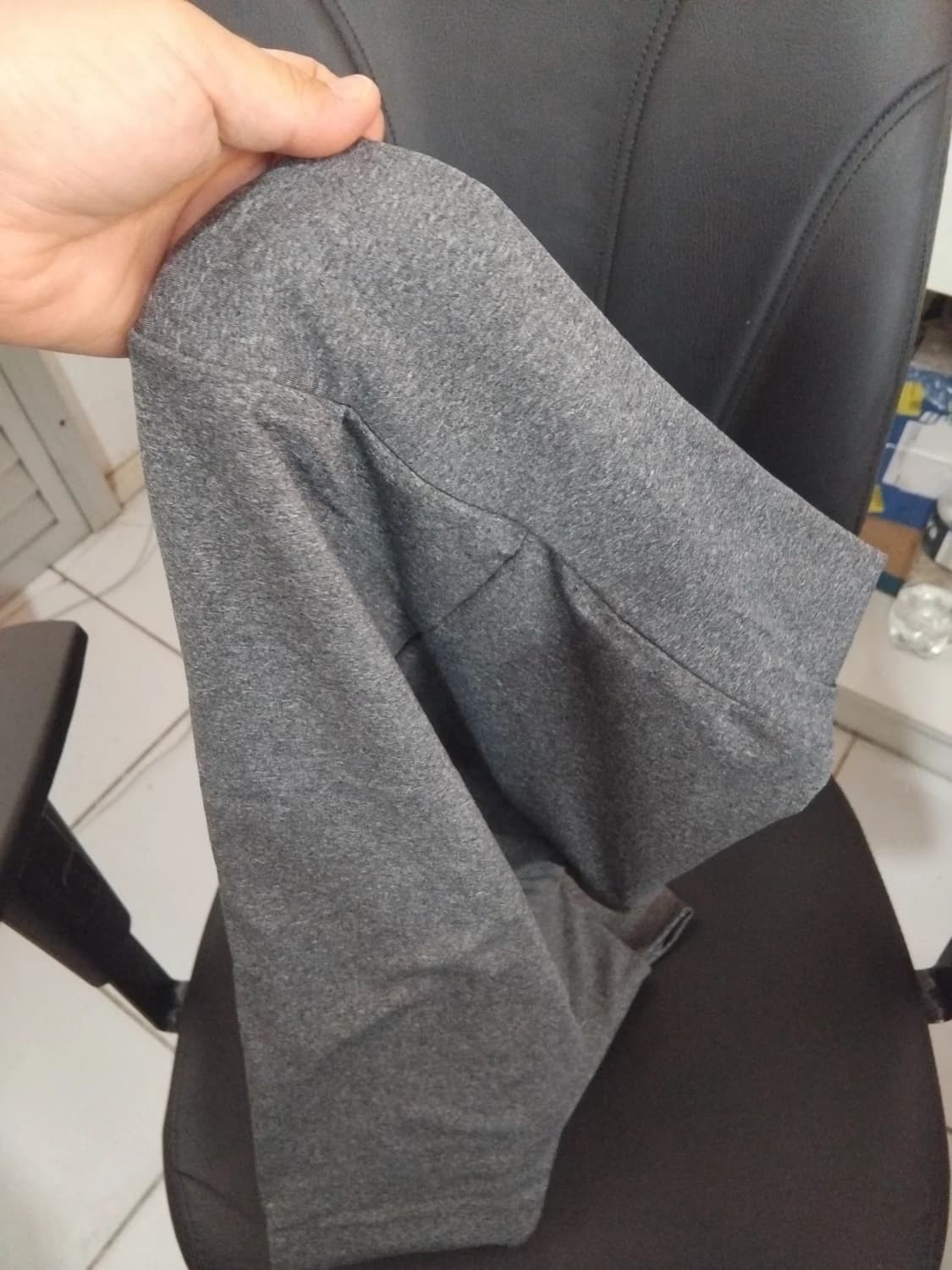 Calça Legging Suplex Peluciada Reforçada Zero Transparência. TAM P / COR CINZA - 2