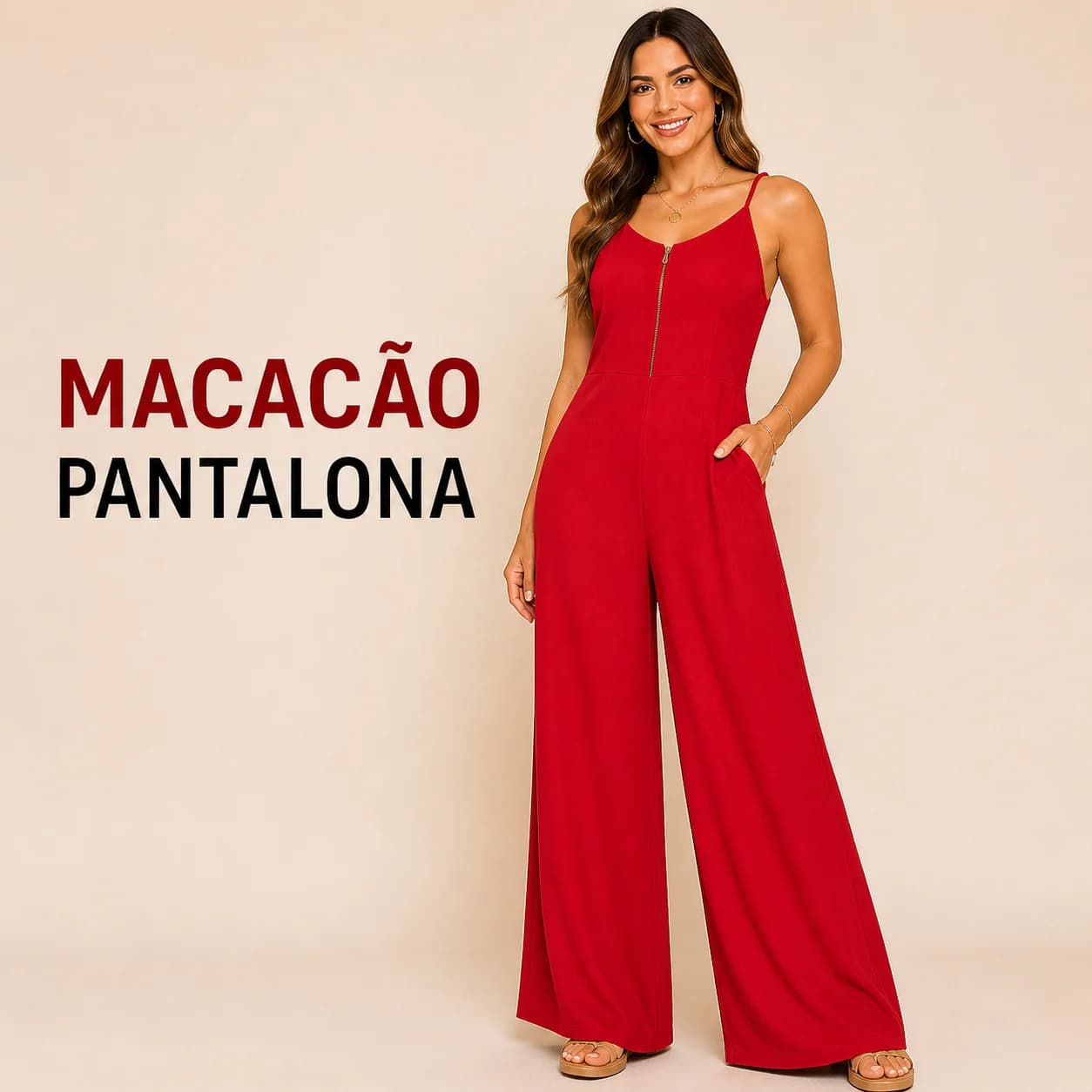 Macacão Pantalona - Tamanho M - 1