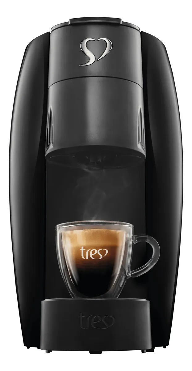 Cafeteira Tres Corações Lov Automática Preta-brilhante Cor Preto - 1