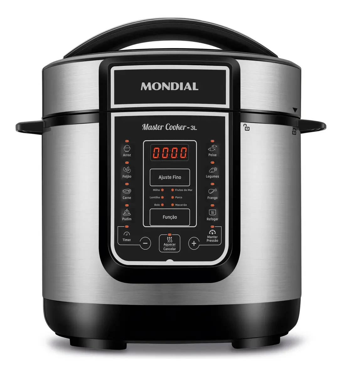 Panela De Pressão Elétrica Digital 3L Mondial 700W - 127v - 1