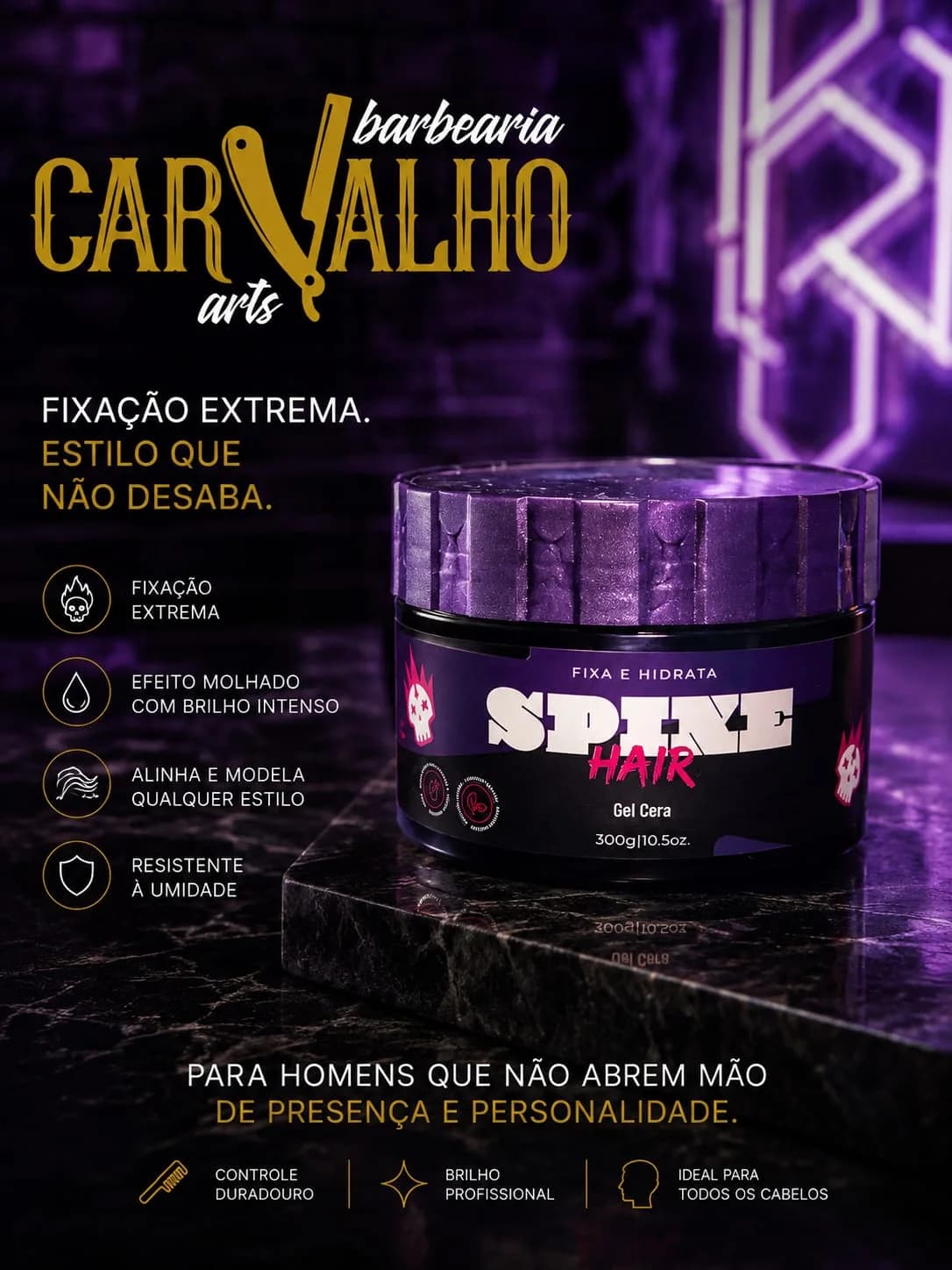 Gel Cera Spine Hair 300g - 1