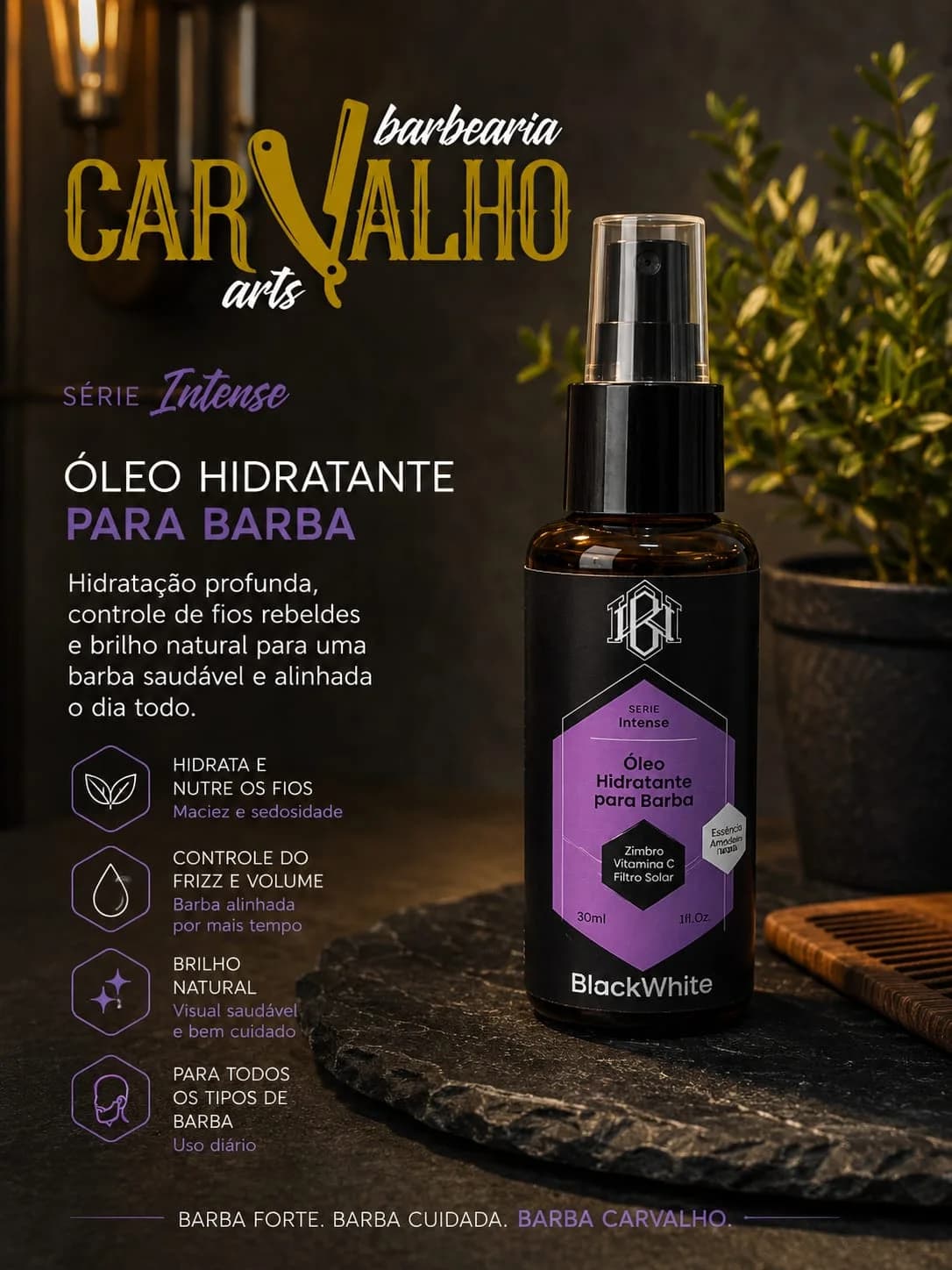 Óleo hidratante para barba - 1