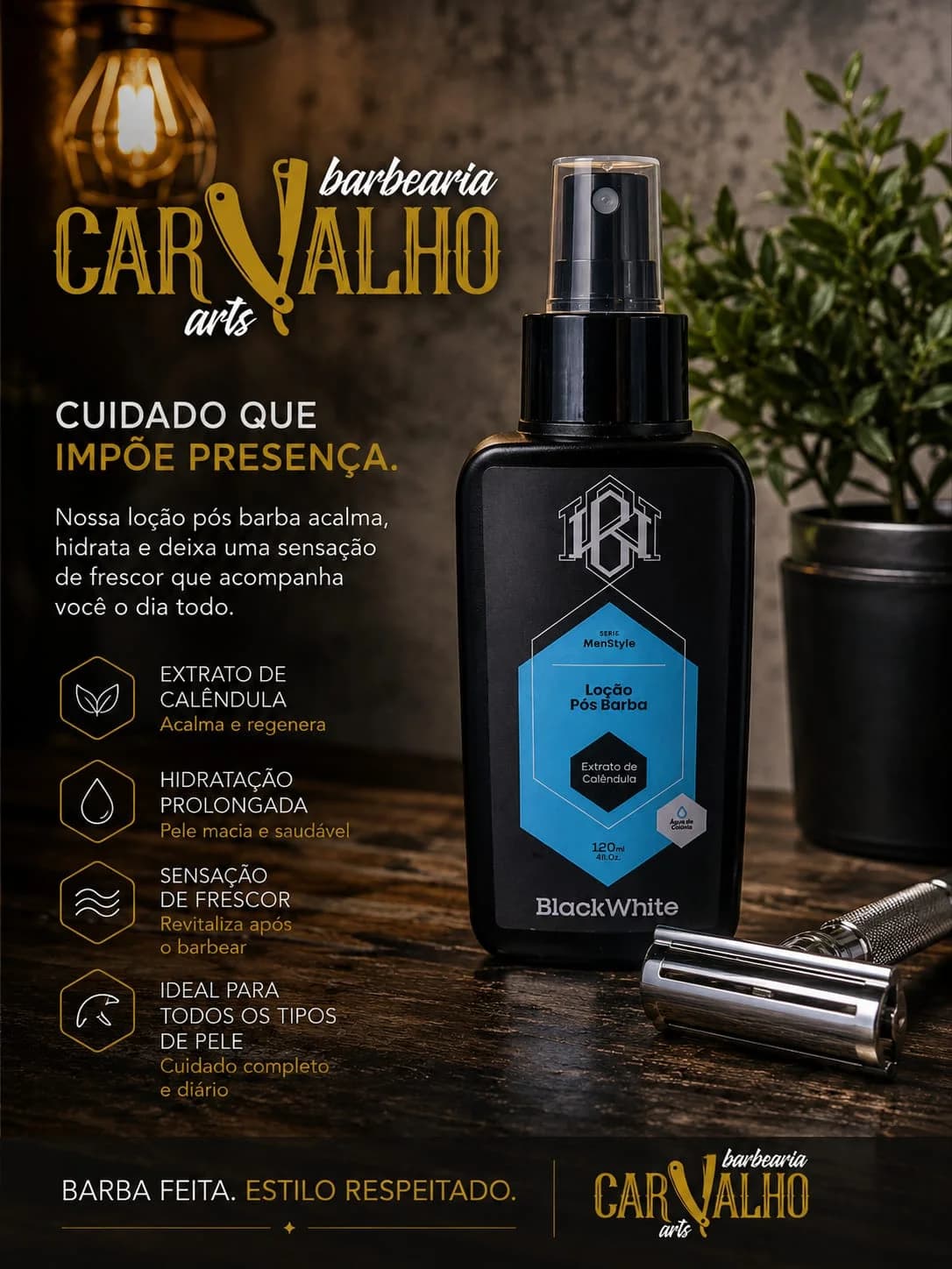 Loção pós barba 120 ml - 1