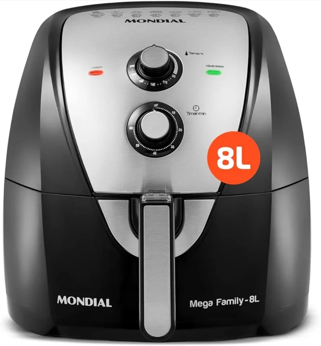 Air Fryer Mondial Family 8l Inox - 1