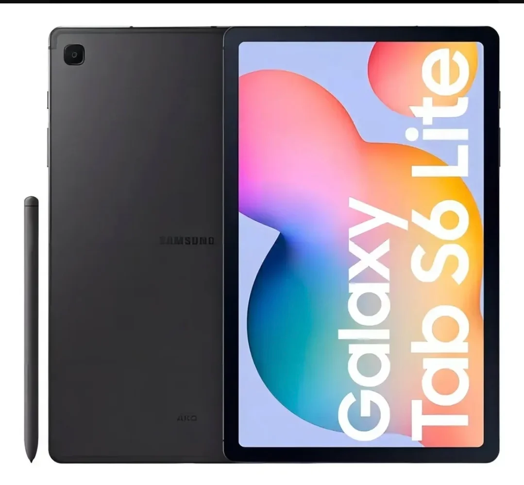 Tablet Samsung Galaxy Tab S6 Lite Wi- Fi 64GB 4GB RAM Tela 10.4" Cinza + Teclado Bluetooth Touchpad P/ Tablets E Celulares - Vx Case - 1