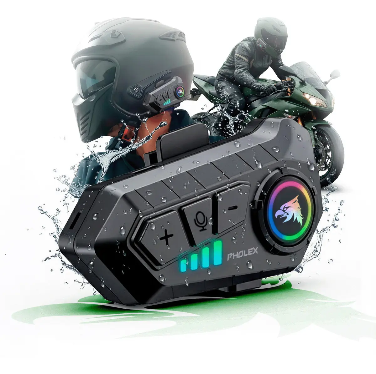 Fone De Ouvido Comunicador Sem Fio Para Capacete Pholex - 2