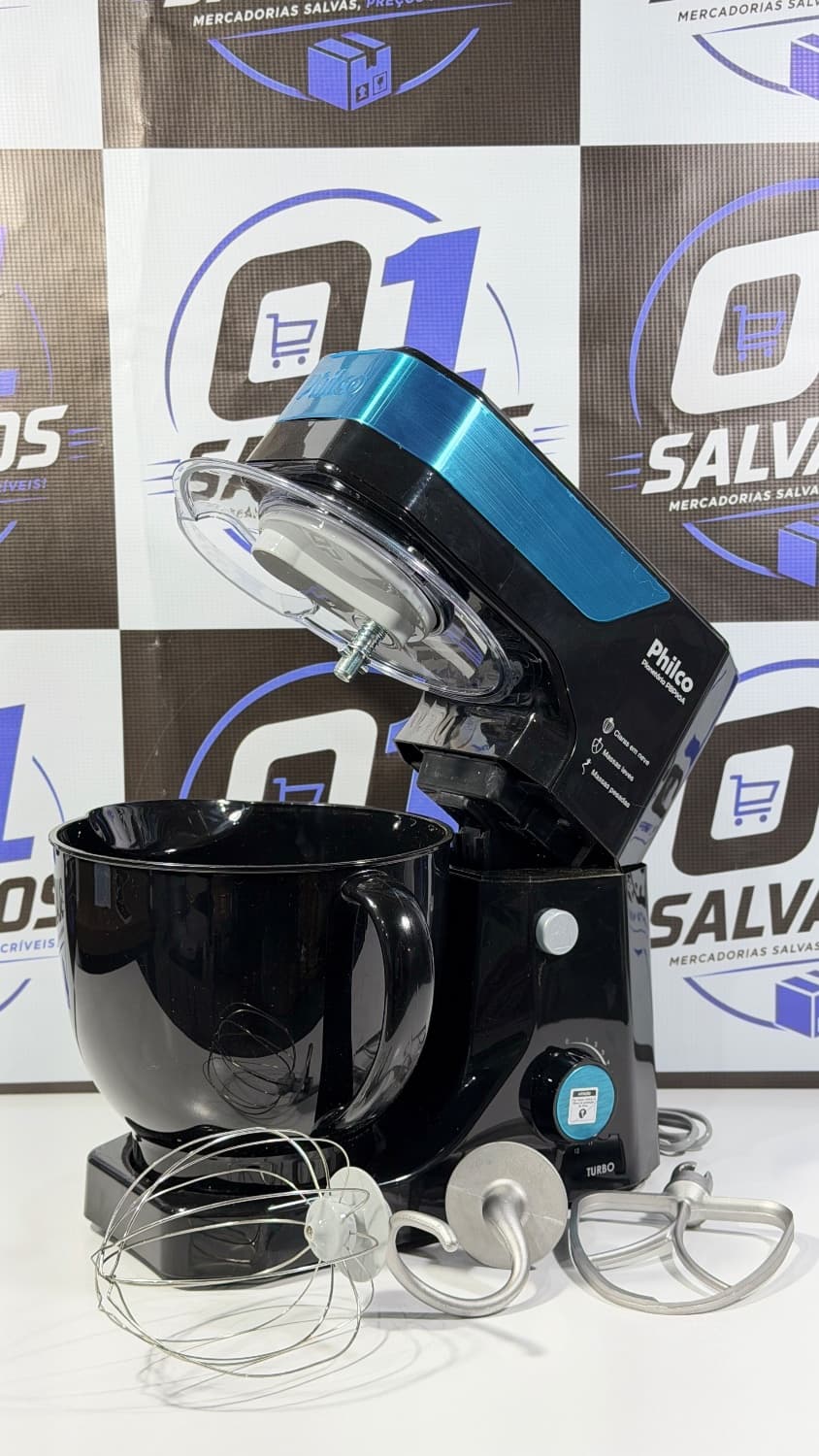 Batedeira Planetária Philco 900W 5L Preta 12 Velocidades Turbo PBP90A - 2