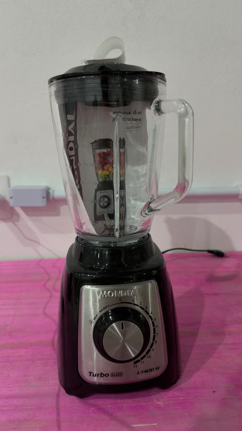 Liquidificador Mondial 1400w Jarra De Vidro 220v - 1